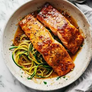 W30 Paleo Maple Glazed Salmon