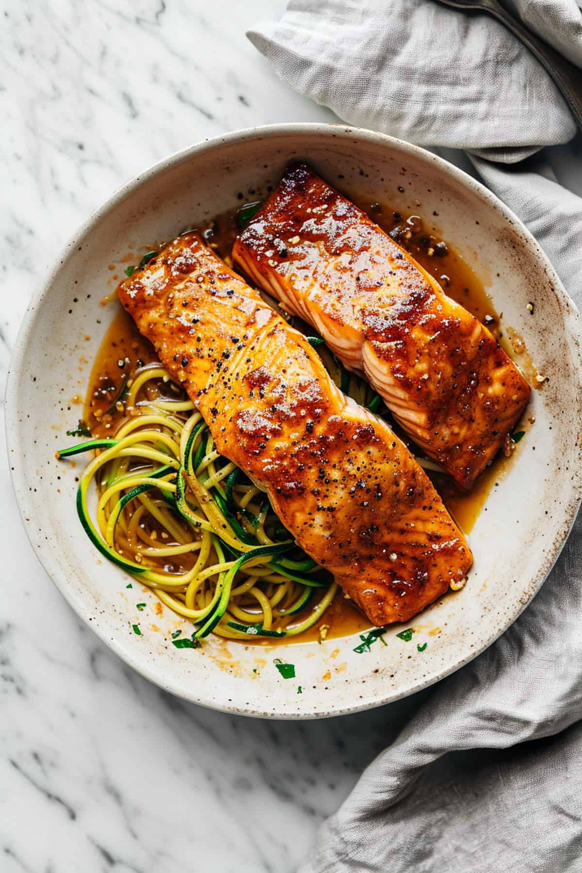 W30 Paleo Maple Glazed Salmon