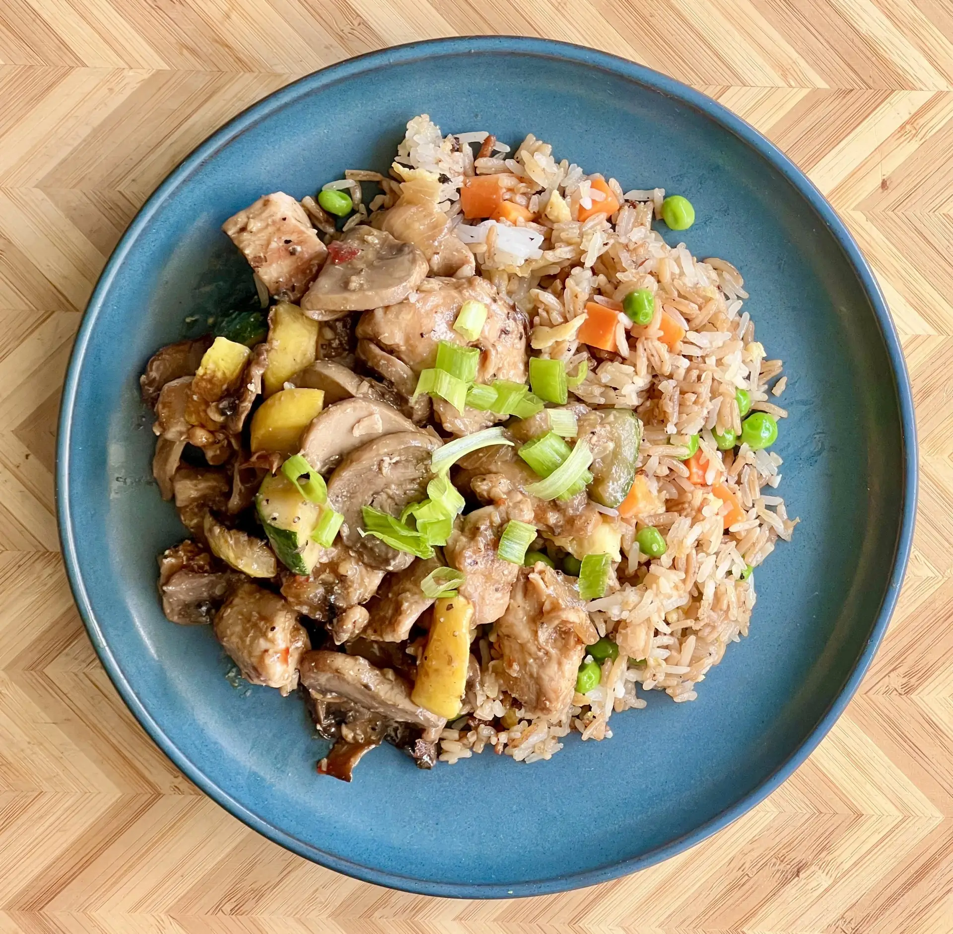 Flex Chicken and Squash Stir-fry with Fried-Rice