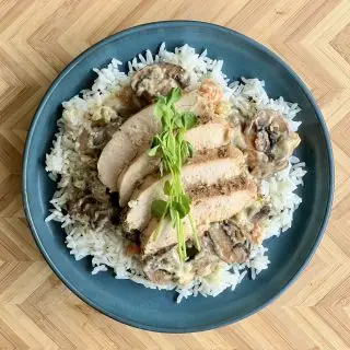 Flex Country Style Chicken and Mushrooms over Rice