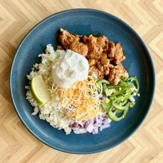 Carb Conscious Chicken Enchilada Bowl
