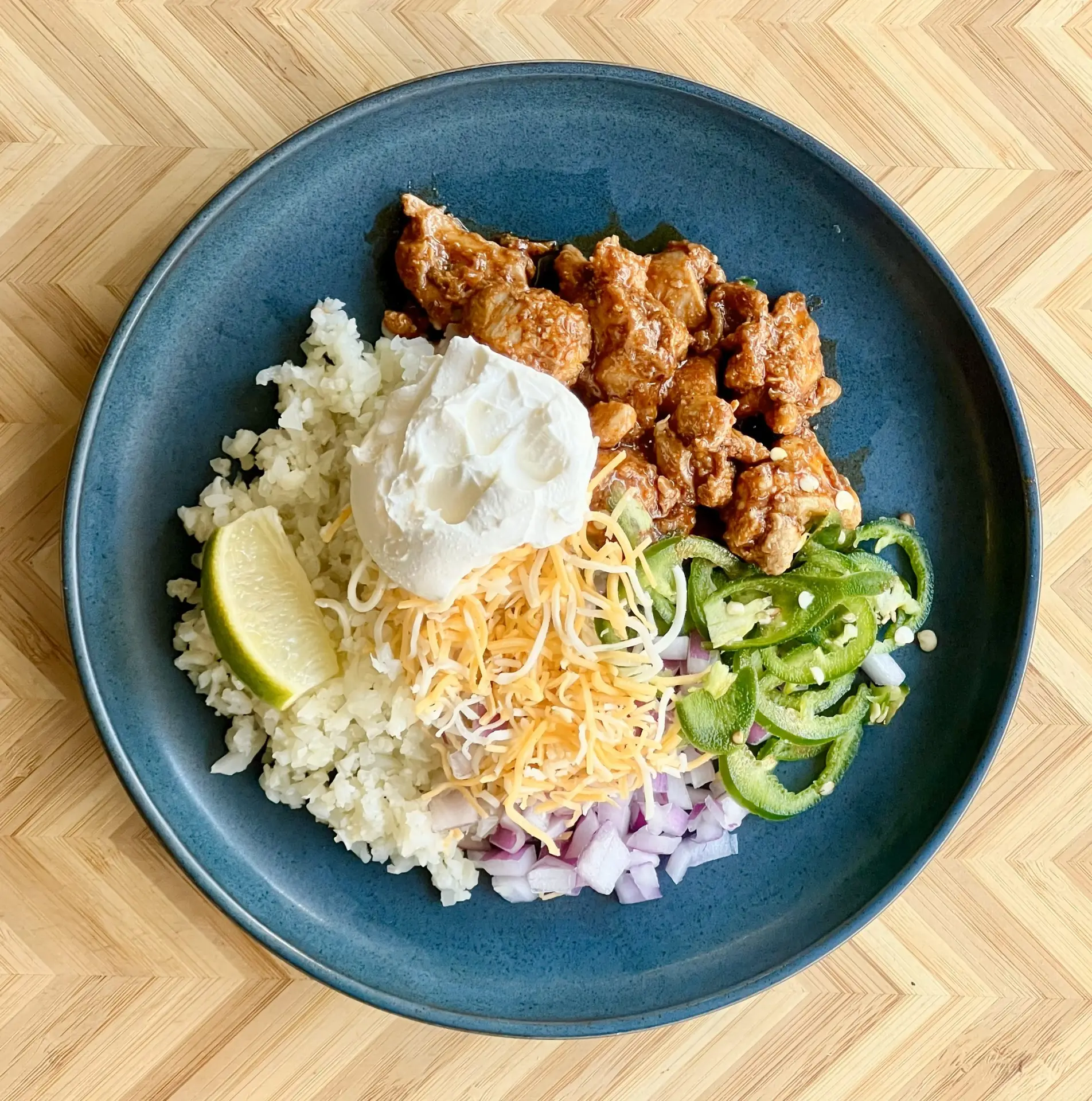 Carb Conscious Chicken Enchilada Bowl