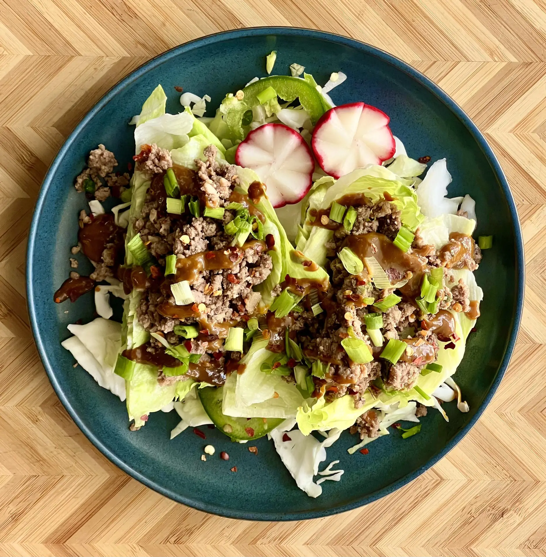Carb Conscious Beef Lettuce Cups