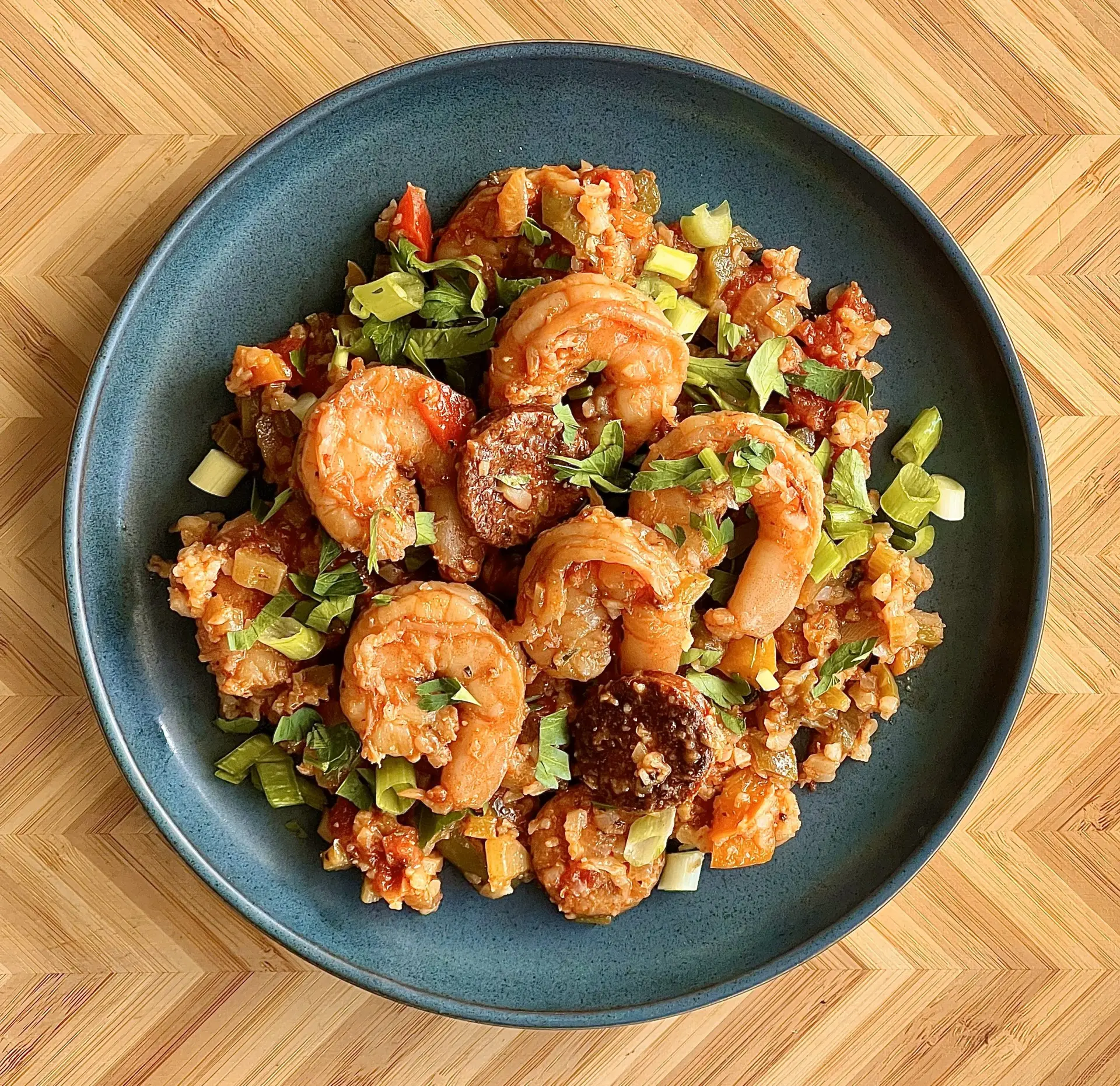 W30 Paleo Sausage & Shrimp Jambalaya