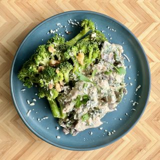 Carb Conscious Alfredo Chicken