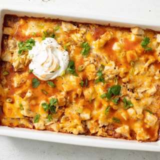 Family Chicken and Cheese Tamale Bake