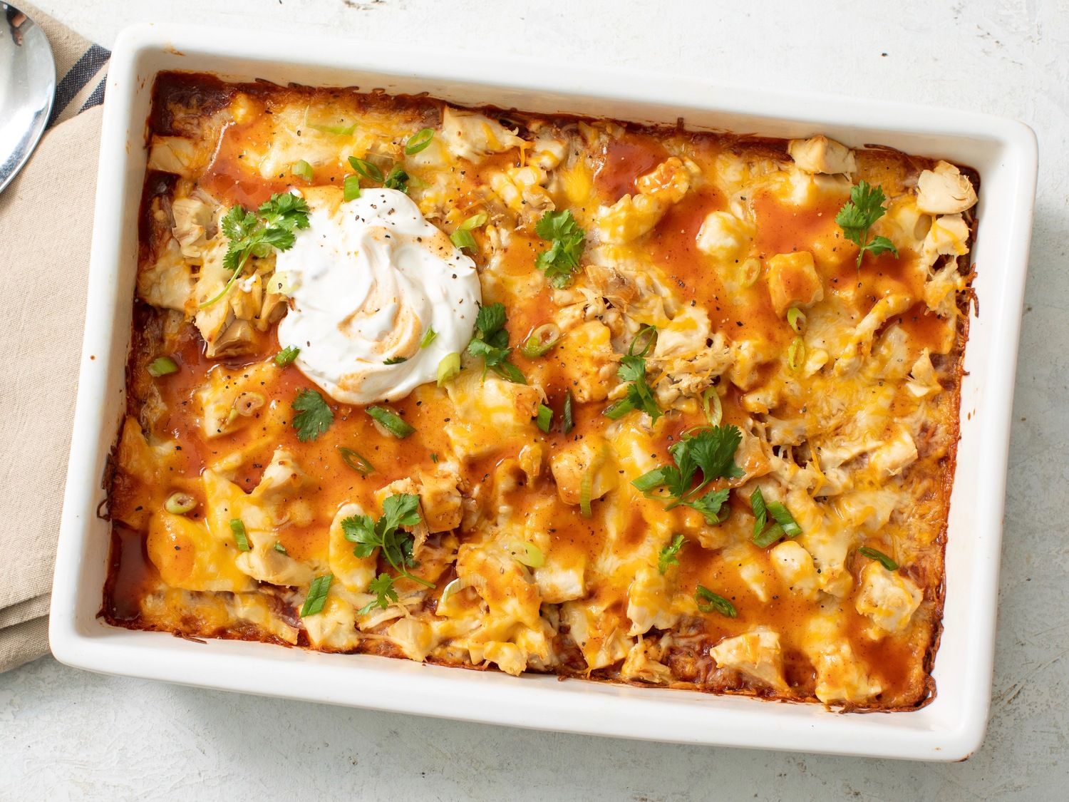 Family Chicken and Cheese Tamale Bake