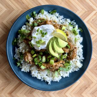 Carb Conscious Tomatillo Chicken