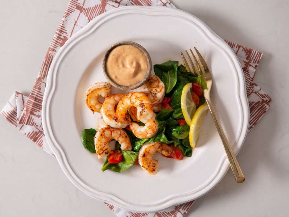 Carb Conscious Shrimp with Remoulade