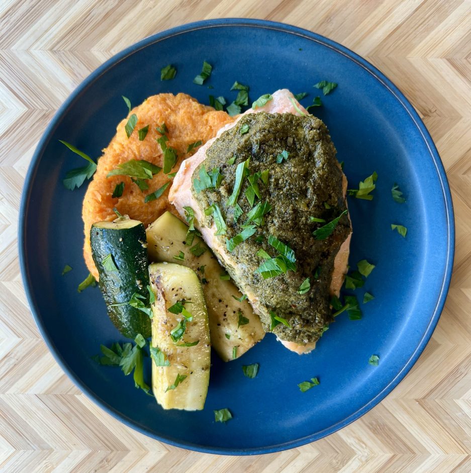Pistachio Pesto Salmon