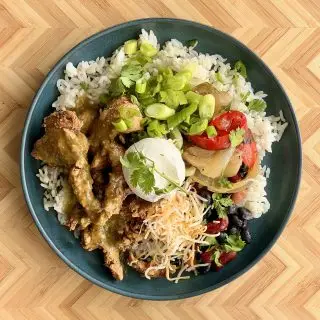 Flex Salsa Verde Chicken Fajita Bowl