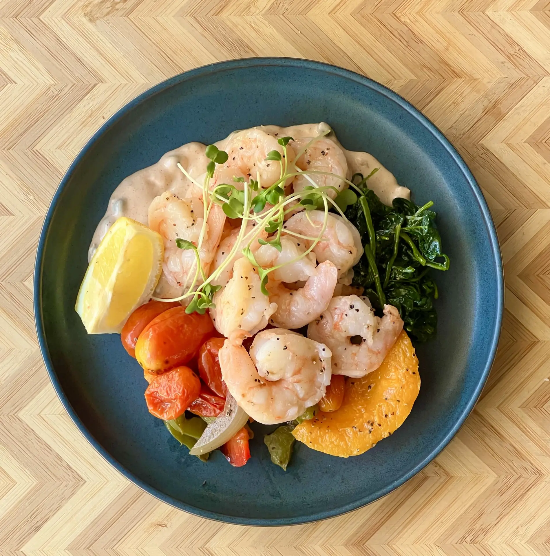 Carb Conscious Shrimp with Remoulade