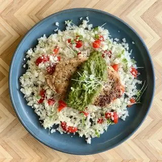 Carb Conscious Chimichurri Pork Chops