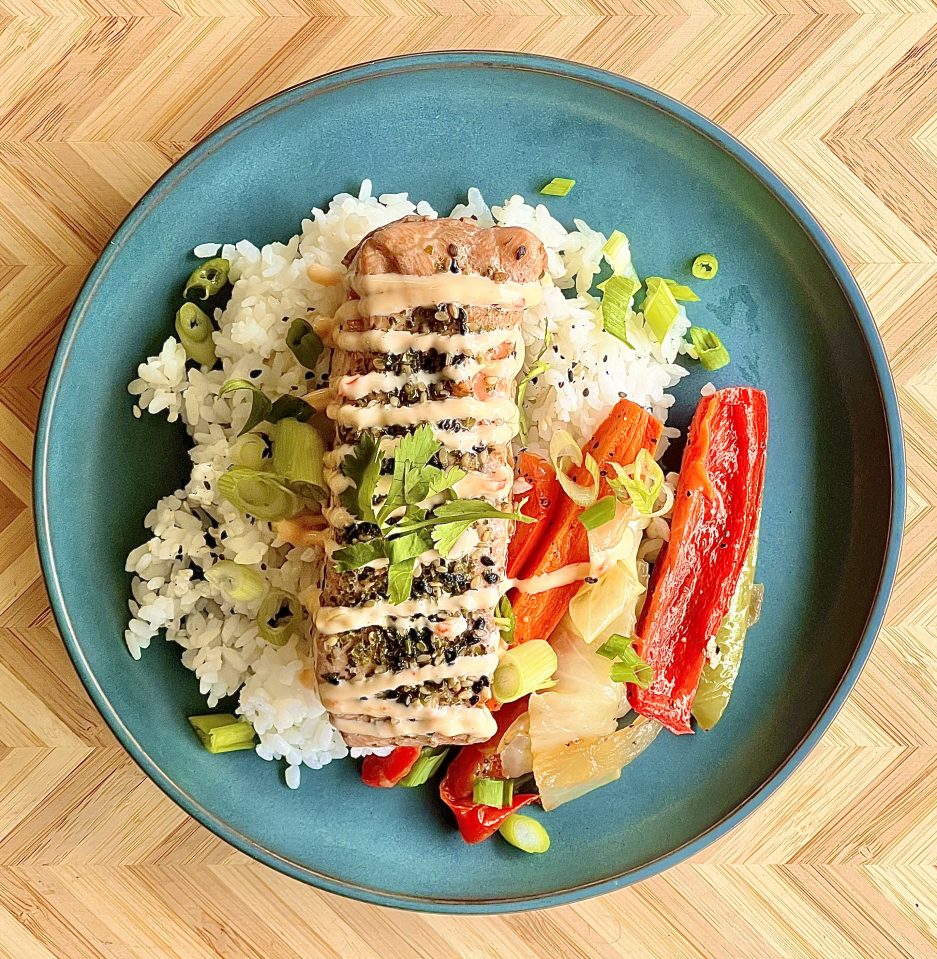 Flex Furikake Crusted Salmon