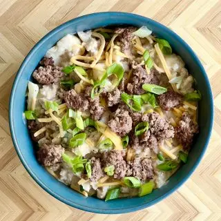 Carb Conscious Beefy  "Mac N Cheese"