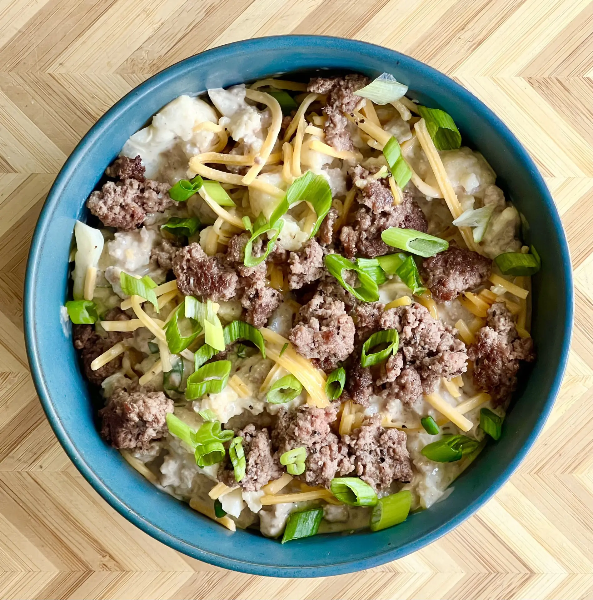 Carb Conscious Beefy "Mac N Cheese"