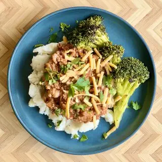 Flex Sloppy Joe Topped Mashed Potatoes