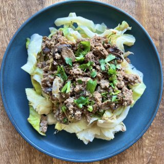 Carb Conscious Creamy Ground Beef Stroganoff