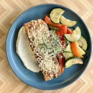 Carb Conscious Parmesan Dill Salmon