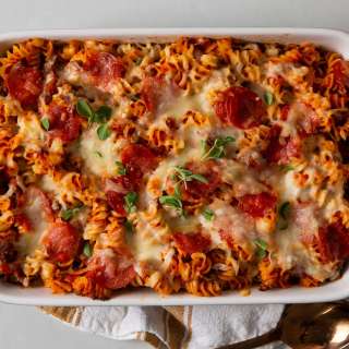 Family Cheesy Pizza Casserole