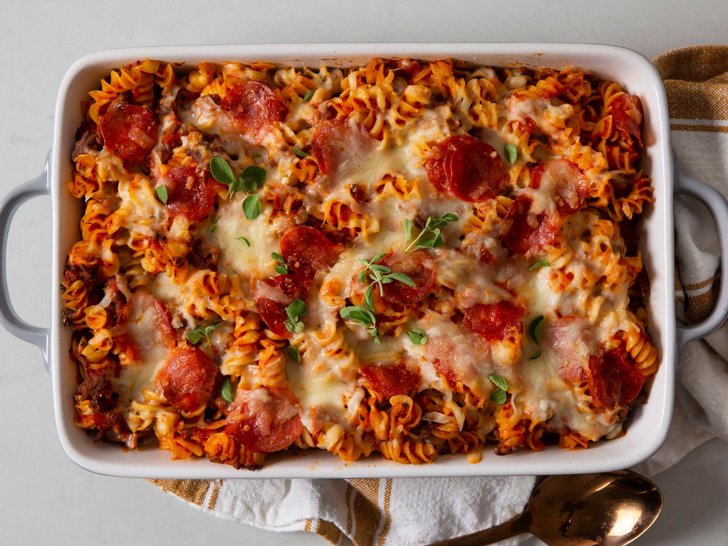Family Cheesy Pizza Casserole