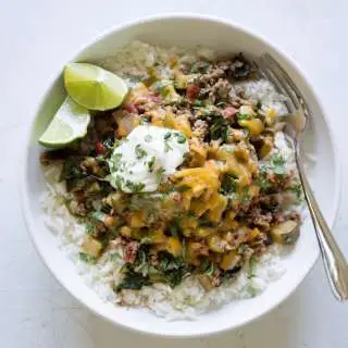 Flex Beef Taco Rice Bowls