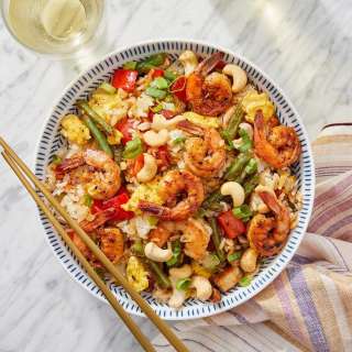 W30 Paleo Togarashi Shrimp Fried "Rice"