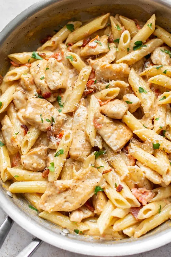 Peanut Chicken Protein Pasta Salad