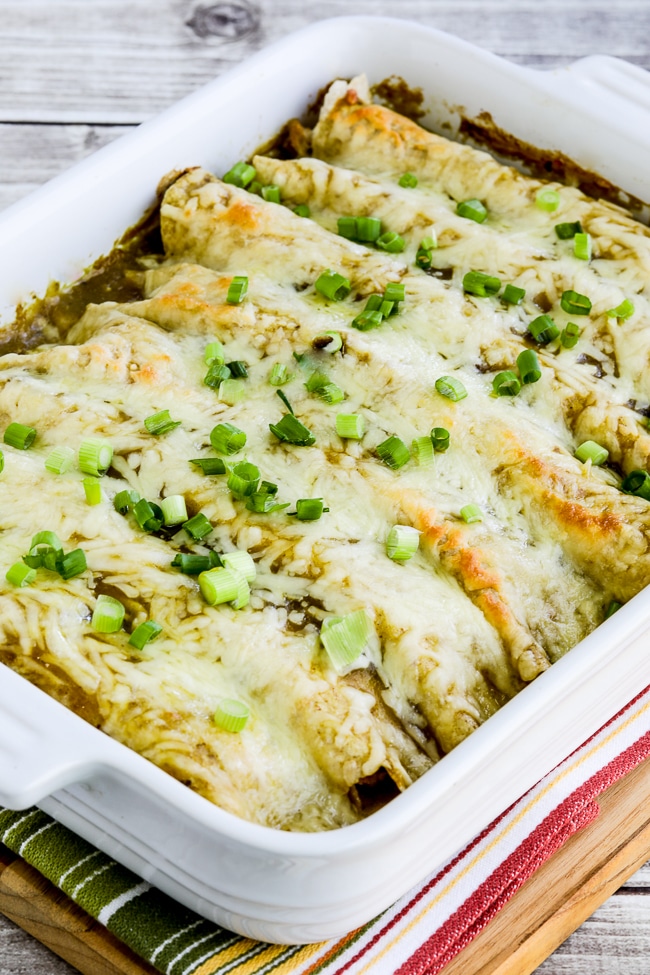 Family Family Green Chili Pork Enchiladas