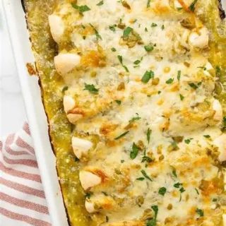 Family Green Chili Chicken Enchiladas
